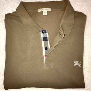 Burberry Brit | Brown Long Sleeve Polo Extra Large